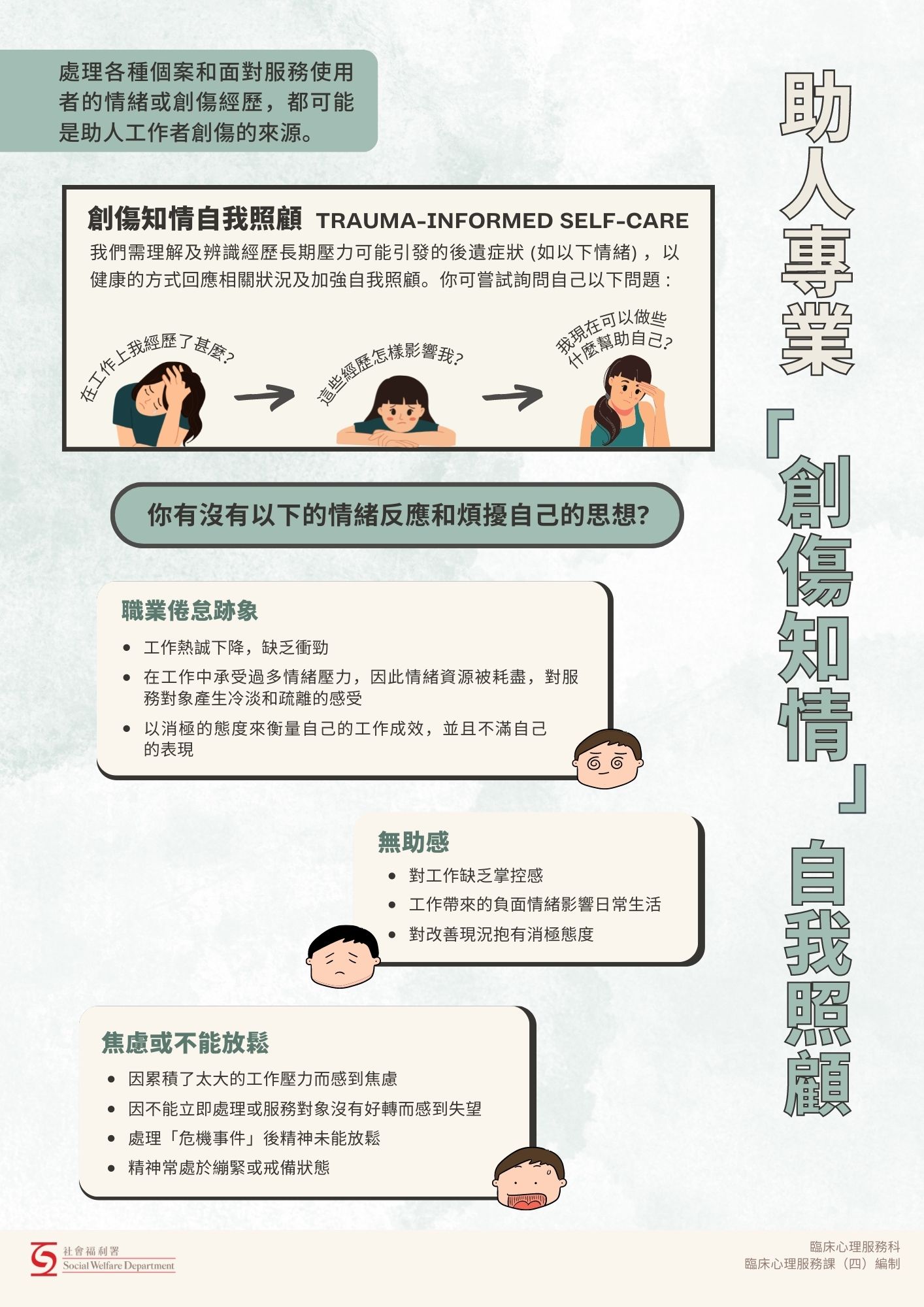 Trauma informed Self Care for Helping Professionals (Chinese Version Only)